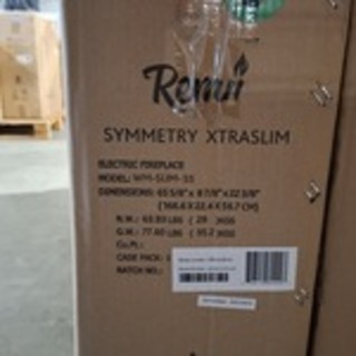 Elektrische sfeerhaard, Remii, WM-SLIM-55, Zwart, 2017